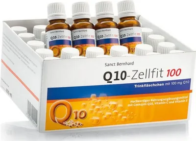 Produktbild von Q10-Zellfit 100 mg 30 Trinkfläschchen Sanct Bernhard