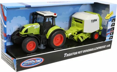 Image de Tracteur Speedzone avec presse à balles rondes, son et lumière, friction