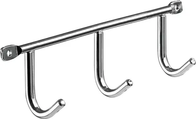 Produktbild von Hettich Garderobenleiste 3 Haken 20,0 x 5,2 x 3,5 cm verchromt