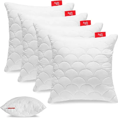 Produktbild von SOFTIMI | Antiallergisches Kissen 4er Set 45x45 cm | Hochwertiger Komfort für besseren Schlaf