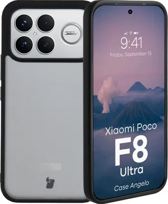 Produktbild von Handyhülle für Xiaomi POCO F8 Ultra, Bizon Case Angelo, Getönte mit schwarzem Rahmen