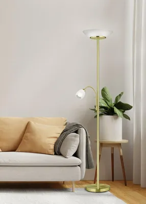 Produktbild von Reality Gerry Stehleuchte E27  2-fach ⌀34cm Messing Matt