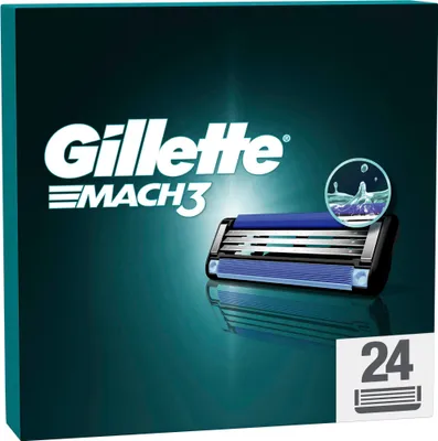 Produktbild von Gillette Rasierklingen Ersatzklingen Mach3 für Männer 24 Stück Perfekte Rasur Pflege