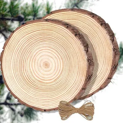 Productafbeelding van Houtsnedes, 20-22 cm, onbehandeld, kerstdecoratie, doe-het-zelf, handwerk