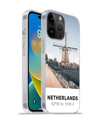 Produktbild von MuchoWow® Handyhülle Schutzhülle Hülle für Apple iPhone 14 Pro Max Niederlande - Mühle - Wiese Silikon Softcase Handy Hülle - Hardcover