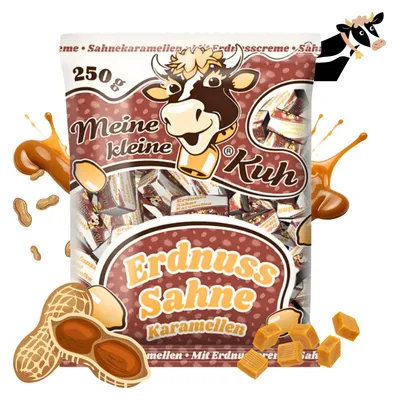 Produktbild von MEINE KLEINE KUH Erdnuss Sahnekaramellen 20 x 250g Sahne Bonbon