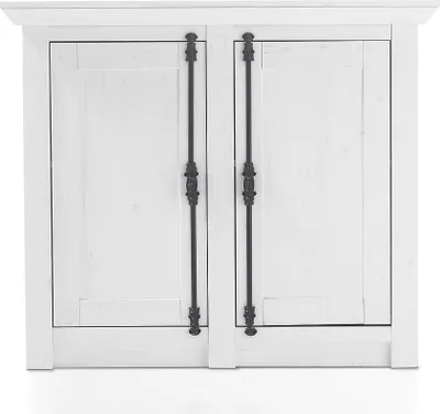 Produktbild von Klassische Landhaus Kommode WINGST-61 Nachbildung Pinie weiß Nb. B/H/T ca. 105x90x45cm
