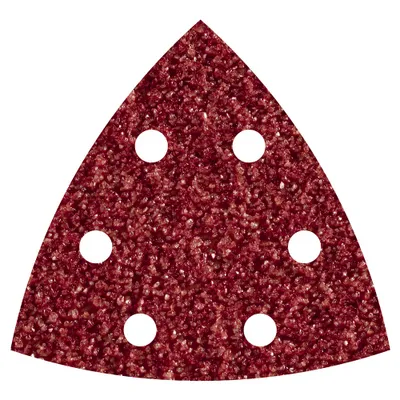 Image de Pack 5 Feuilles Abrasives Adhesives Corindon, Grain 60 Delta 95mm 1851000  - Wolfcraft