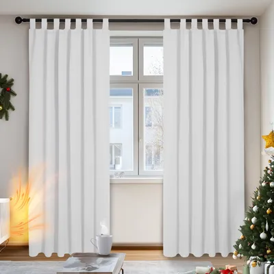 Productafbeelding van Verduisterende gordijnen, 175x140 cm, zilvergrijs, set van 2