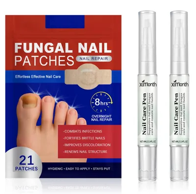 Productafbeelding van Nagelcorrectiepleisters - 21 stuks - Met nagelverzorgingslak - 2 stuks - Teennagels