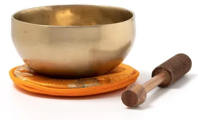 Produktbild von Klangschale Meditationsschale Klangschale - ca. 400 g - Handgeschmiedet - Mit Klöppel und Unterlage