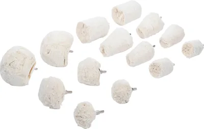 Polijstkop-Set 14-tlg., Spannschaft 6,3 mm (1/4")
