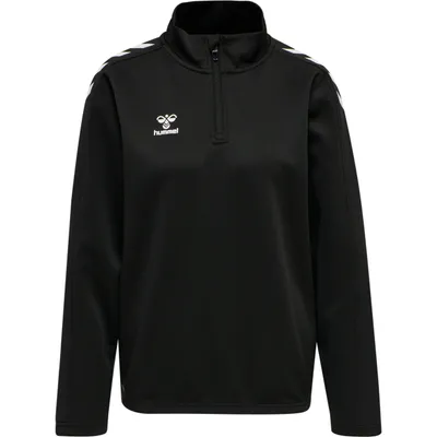 Produktbild von Hummel Core XK Poly Sweatshirt 1/2 Reißverschluss Damen schwarz Gr XS