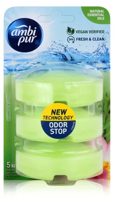 Produktbild von Ambi Pur WC-Frische Bamboo & Lotus Nachfüller 3x55ml (1er Pack)
