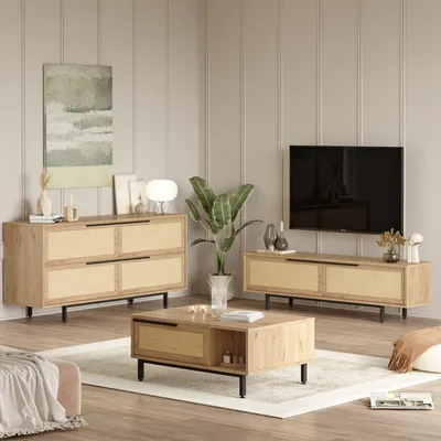 Produktbild von Odolo - Wohnzimmermöbel-Set, Beige, Modular