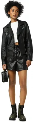 Produktbild von ONLY 15153079, Weiblich, Erwachsener, Regular fit, Polyester, Viskose, Polyurethan (PU), Schwarz