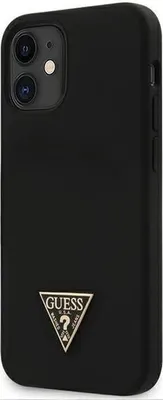 Immagine prodotto di Guess Guhcp12Slstmbk Iphone12 Mini 5,4 Nero/Czarny Custodia rigida in silicone Logo Triangolo