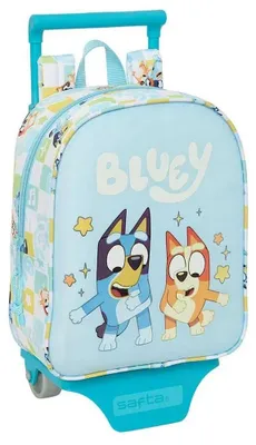 Produktbild von Safta Bluey Ready 6l 27x22x10 Cm Rucksack Mit Rollen Blau Kinder Blau One Size