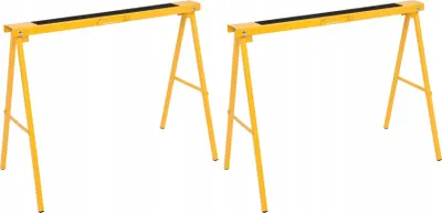 Image de VOREL Lot de 2 tréteaux pliables - max 200kg - antidérapant