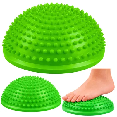 Obrázek produktu pro Smyslová polokoule pro masážní a balanční cvičení Zelená 16 cm