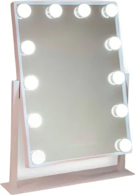 Image de Miroir Flamingueo avec éclairage : miroir de maquillage à 12 LED et 3 modes