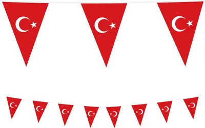 Produktbild von XL Wimpel Girlande aus Folie Türkei 10 Meter