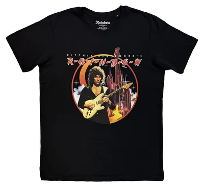Immagine prodotto di Rainbow - Maglietta "Richie Blackmore" da uomo/donna unisex RO15785 (M) (Nero)