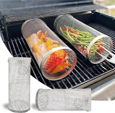 Image de Panier pour griller les légumes 9x9x20cm 2 pièces