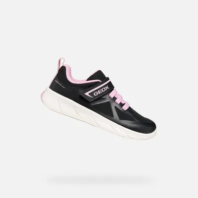 Produktbild von Geox Schwarze Mädchen-Sneaker Foot-run  34