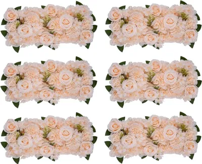 Produktbild von Inweder Set von künstlichen Rosensträußen Rosa 6 Stück 52 x 28 x 12 cm