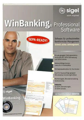 WinBanking Professional Software, 60 Bankformulare, SEPA Single