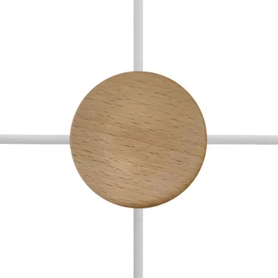 Produktbild von Creative Cables Mini-deckenrosette Aus Holz Zylindrisch Mit 4 Seitlichen Löchern Golden  Golden One Size