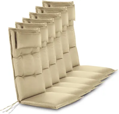 Produktbild von Aspero 6 Premium Hochlehner Stuhlauflagen