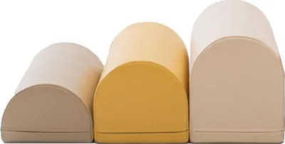 Produktbild von IGLU SET 38 Motion 3 Stufen - Grau/Beige/Honigfarben - Schaumstoff-Bausteine / Spielbausteine für Kinder