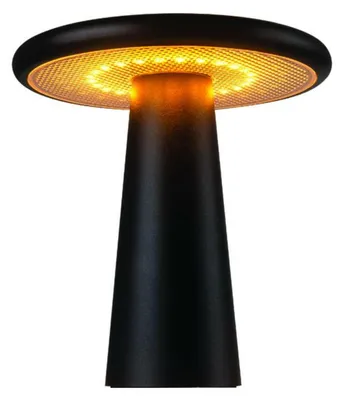 Obrázok produktu pre Stolná LED lampa ACA pre vonkajšie použitie, napájaná na batérie, 2 W, max. 190 lm, uhol vyžarovania 335°, teplota farby 2200–3000 K, čierna, CRI 80, stupeň krytia IP65, LG8001