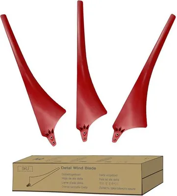 Immagine prodotto di Pale per generatore eolico, fibra di vetro rinforzata, design aerodinamico, lama 3DR, 3 pale
