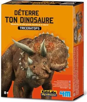Produktbild von 4M KidzLabs Dinosaurier Ausgrabungsset Triceratops Lernspielzeug