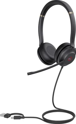 Obrázek produktu pro Yealink UH37 Dual Teams, Kabel, 20 - 20000 Hz, Kancelář / call centrum, 139,5 g, Sluchátka s mikrofonem, Černá
