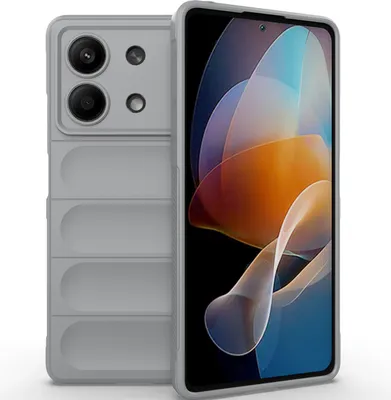 Produktbild von Handyhülle für Xiaomi Redmi Note 13R Pro 5G Weich TPU Silikon Stossfest Anti-rutsch Hülle Grau
