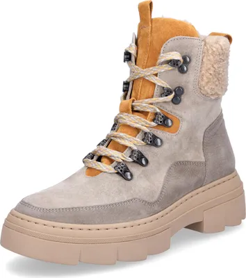 Image de Waldläufer H-Saiga Bootie Doublure chaude 977806-400-093, cuir velours/nubuck combiné, Storm/ Okka, largeur H 40