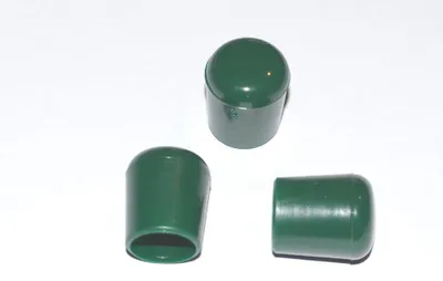 Produktbild von 25 x Kappe für Rundrohr D=18 mm L=21 mm grün PVC