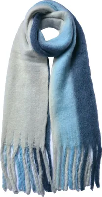 Produktbild von Clayre & Eef Winterschal Damen 35x180 cm Blau Acryl