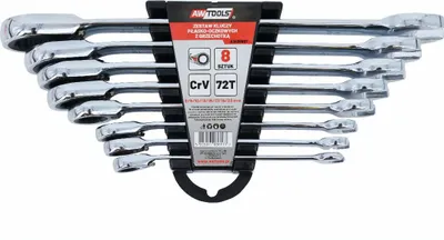 Produktbild von Awtools Ratschen-Kombischlüssel Satz 8 Stück 8-22Mm