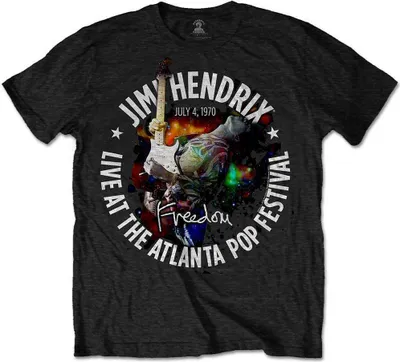 Produktbild von Jimi Hendrix Atlanta Pop Festival 1970 Black L T-Shirt
