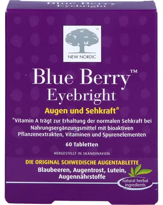 Produktbild von NEW NORDIC Blue Berry Eyebright Tabletten für die Sehkraft, 60 St. Tabletten