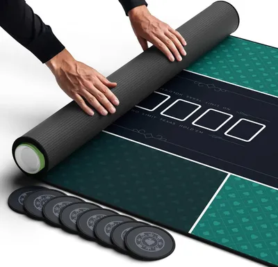 Image de Plateau de jeu de poker Texas Hold'em pour 10 joueurs