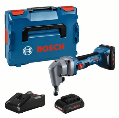 Image de BOSCH Professional 0 601 529 601 BOSCH Professional GNA 18V-16 E Cisaille à tôle sans fil 18,0 V, avec 2 batteries