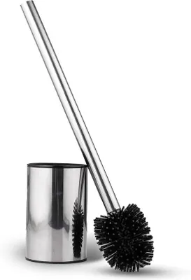 Produktbild von Famanu Toilettenbürsten-Set für gründliche Reinigung - Silikonbürste mit Halter aus Edelstahl