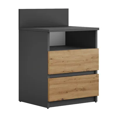 Produktbild von Nachttisch HANA M1, Artisan Eiche / Anthrazit