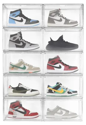 Produktbild von Transparente Schuhkartons, Set mit 8 Stück, für Sneaker